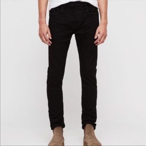 ALL SAINTS Crow Black Cigarette Denim Jeans